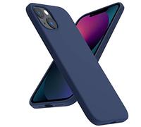ACRONIX Cover Silicone per iPhone 13 (6.1"), Silicone Liquido Premium, Custodia Protettiva Antiurto a 3 Strati, Case Ultra-Sottile con Fodera in Microfibra per iPhone 13-Blu Navy