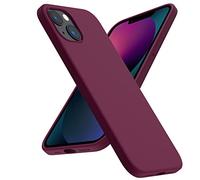 ACRONIX Cover Silicone per iPhone 13 (6.1"), Silicone Liquido Premium, Custodia Protettiva Antiurto a 3 Strati, Case Ultra-Sottile con Fodera in Microfibra per iPhone 13-Vino Rosso
