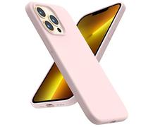 ACRONIX Cover Silicone per iPhone 13 Pro (6.1"), Silicone Liquido Premium, Custodia Protettiva Antiurto a 3 Strati, Case Ultra-Sottile con Fodera in Microfibra per iPhone 13 Pro-Rosa