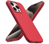 ACRONIX Custodia Silicone Liquido per iPhone 15 Pro (6.1"), Cover per iPhone 15pro Protettiva per Tutto il Corpo, Morbida al Tatto per iPhone 15 Pro Case-Rosso