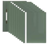 ACROPAQ - 10 x Portalistini A4 - Fronte trasparente e retro colorato, Cartelline portadocumenti per un massimo di 70 pagine, Verde pastello - Cartelle di plastica, Cartelle portadocumenti