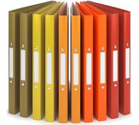 ACROPAQ - 10 x Raccoglitore ad anelli A4 morbido - 2 Anelli - Con etichette sul dorso, Dorso 2,5 cm, Colore Alba dalla collezione Natura - Raccoglitori ad anelli A4, Raccoglitore con anelli