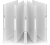 ACROPAQ - 5 x Raccoglitore ad anelli A4 morbido - 2 Anelli - Con etichette sul dorso, Dorso 2,5 cm, Colore Aria dalla collezione Natura - Raccoglitore ad anelli A4, Raccoglitori con anelli