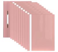 ACROPAQ File di rapporto, Migliora la tua presentazione con 10 file A4 in PP Rosa pastello - Soluzioni di organizzazione di documenti durevoli ed eleganti - cartella documenti