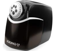 ACROPAQ Temperamatite elettrico professionale - 6 fori per matite matite spesse e sottili a 11 mm di diametro, Affila velocemente, Per l'ufficio e la scuola - Temperino elettrico
