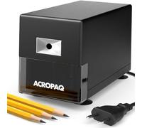 ACROPAQ Temperamatite - Professionale con serbatoio, Appuntalapis automatico con protezione surriscaldamento - Temperino elettrico