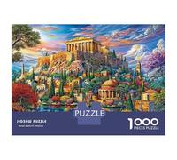Acropoli di Atene Puzzle 1000 Pezzi, Jigsaw Puzzle Ad Alta Difficoltà Regali Per Adulti E Adolescenti, Home Giochi 52x38cm/1000pcs