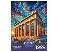 Acropoli di Atene Puzzle Da 1000 Pezzi Per Adulti E Bambini - Puzzle Ad Alta Difficoltà,Giochi Stimolanti Per Tutta La Famiglia 52x38cm/1000pcs