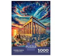 Acropoli di Atene Puzzle Da 1000 Pezzi Per Adulti E Bambini - Puzzle Ad Alta Difficoltà,Giochi Stimolanti Per Tutta La Famiglia 38x26cm/1000pcs