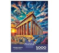 Acropoli di Atene Puzzle Da 1000 Pezzi Per Adulti E Bambini - Puzzle Ad Alta Difficoltà,Giochi Stimolanti Per Tutta La Famiglia 52x38cm/1000pcs
