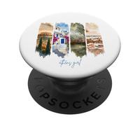 Acropoli, Plaka e taverne - Grecia Vacanze Atene PopSockets PopGrip Adesivo