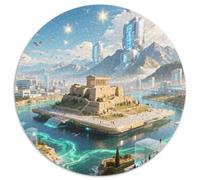 Acropolis of Athens 1000 Pezzi Jigsaw Puzzle Adulti Puzzle Rotondo Idea Regalo Per Bambini Decompressione E Regalo Per Adulti E Bambini Stampa Di Alta Qualità 1000pcs (67.5x67.5cm)