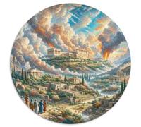 Acropolis of Athens 1000 Pezzi Puzzle Grande Adulti Puzzle Rotondo Creativo Regalo Donna Per Adulti E Bambini Da 14 Anni E Più Stampa Di Alta Qualità 1000pcs (67.5x67.5cm)