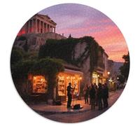 Acropolis of Athens 1000 Pezzi Puzzle Per Adulti Puzzle Rotondo Creativo Per Bambini Decompressione E Regalo Per Adulti E Bambini Stampa Di Alta Qualità 1000pcs (67.5x67.5cm)