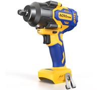 ACROPOW Avvitatore a percussione senza fili compatibile con batteria DEWALT 20V MAX, pistola a percussione ad alta coppia senza spazzole da 1/2" (850 N.m) con 3 modalità di velocità, luce LED (solo
