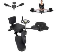 ACROSSPART Spagattrainer meccanico con schienale regolabile e imbottitura, allungatrice per gambe con angolo di 200°, attrezzo per gambe in metallo