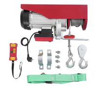 ACROSSPART Verricello elettrico, paranco a catena elettrico, puleggia elettrica con telecomando senza fili, cavo elettrico, sospensione semplice e doppia (250 kg)