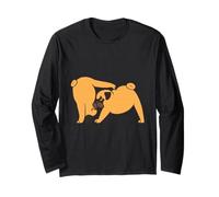 Acroyoga Pug Love Maglia a Manica
