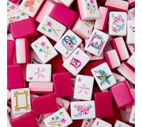 Acrylic American Mahjong Set, 160 Engraved Tiles