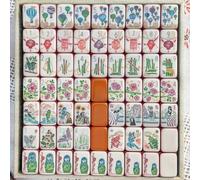 Acrylic American Mahjong Set, 160 Engraved Tiles