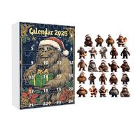Acrylic Ape advnt calendar 2025-24 Days Countdown Ornament Set, Cute 2D Animal Pendant | Playful Christmas With Style For Tree Car Mirror Wall Door Home Kids Adults Holiday Trip