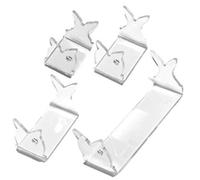 Acrylic Bait Lure Display Shelf - Clear Build, 4 pezzi Shelf Set, Tiered Step Design, Angled Display | Fishing Lures Storage Holder for Tackle Room Wall, Man Cave Decor, Fishing Gear