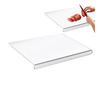 Acrylic Board, Transparent Cutting Tool, Non Slip Counter Lip Kitchen Chopping With Sturdy Compact Design for Fruits Meat Bread Food Prep Home Apartment Restaurant Cooking
