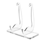 Acrylic Book Holder - Transparent B0ok Display Stand , Non-Slip Vertical Organizer | Compact Space Efficient Rack | Durable Clear Shelf For Office Room Nursery Kitchen Classroom Living Library