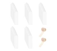 Acrylic Bookmark Blanks - Clear Tag Craft Kit for DIY | 100 Pieces Transparent Acrylic Sheets with 2 Rolls Ribbon, Creative Bookmarks for Studio School Office Home Birthday Crafting