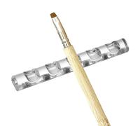 Acrylic Brush Holder - 5-Grid Transparent Pen Stand | Stylish Organizer For Art Brushes, Gel Pens, DIY Manicure Carving & Drawing Tools | Portable Professional Tool Storage