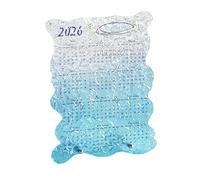 Acrylic Calendar 2026 - Clear Art Planning Board, Twelve Month Organizer for Dormitory, Home, Study Space, Scheduling, Decoration, Time Management Display, Modern Desktop Decor, Transparent Layout