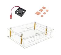 Acrylic Case with Efficient Cooling Fan with Metal Heatsink for Banana Pi for BPI F3 Development Board Heat Management