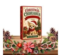 Acrylic Chihuahua Design Pendant - Countdown to Christmas Calendar Flat