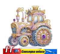 Acrylic Christmas Cottage 5D DIY Diamond Art Tabletop Decoration for Home Decor