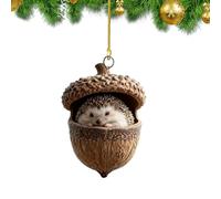 Acrylic Christmas Ornaments - Acrylic 2D Acorn Decorations - Christmas Tree Decorations - for Winter Holiday, Home, Living Room, Bedroom, Patio, Garden