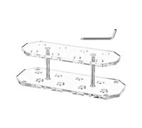 Acrylic Dart Rack - Organizer per giochi Enthusiasts Bar Room Office Bedroom | Clear Acrylic Angled with 8 Slot Display, Smooth Edges Compact Storage, Stand for Indoor Sport Accessory Decoration