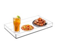 Acrylic Decorative Tray - Clear Acrylic 28x16x2cm, Large Rectangular