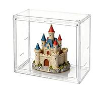 Acrylic Display Case for Collectibles - Extra Thick Stackable Showcase - with Magnetic Door Clear Display Box Removable Partition | Collectible Figurine Jewelry Shoe Purse Baseball Doll