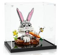Acrylic Display Case for Lego 40920 Bu*GS Bunny Series Model Display Box Dustproof Clear Storage Box Compatibile con Lego 40920 (Case Only, No Model) (Black)