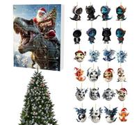 Acrylic Dragon Countdown Ornament 24 Day Calendar For Tree And Bag