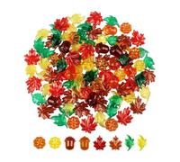 Acrylic Fall Vase Filler 50 Pieces Harvest Table Decor | Autumn Table Scatter Centerpiece for Home Kitchen Counter Dining Room Mantel Shelf Apartment Holiday Party and Home Display