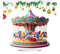 Acrylic Flat Statue Clear 2D Artistic - Tabletop Centerpiece Christmas for