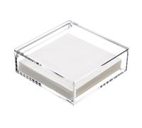 Acrylic Flip and Pressure Paper Towel Holder - Modern Vertical Napkin Storage Clear PMMA Dispenser(18x18x6.1cm)