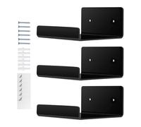 Acrylic Floating Shelves - 3 Pieces Clear Wall Organizer, Cosmetic Decorative Display Holder, Mounted Storage Rack Arrangement System, Compact Household Room Utility | For Bathroom Office Shop