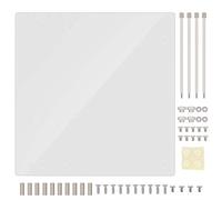 Acrylic Frame per M-ATX Scheda madre Open Frame Trasparente Acrilico Custodia per computer DIY Base Stand per scheda madre M-ATX Pratica per test, overclocking o gioco