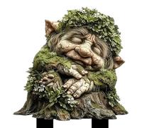 Acrylic Garden Stake Decor - Whimsical Tree Man Earth Goddess Statue, 2D Acrylic Outdoor Stake Charming Design, Durable + Weather-Resistant Finish, Lightweight Strong Material Easy Insert, For Lawn,