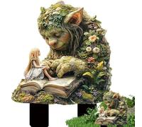 Acrylic Garden Stake Decor - Whimsical Tree Man Earth Goddess Statue, 2D Acrylic Outdoor Stake Charming Design, Durable + Weather-Resistant Finish, Lightweight Strong Material Easy Insert, For Lawn,