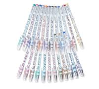 Acrylic Gel Pens - 0.7mm Extra Fine Pt | High-Opacity Pigment Ink for Black Paper and Planners, Smooth Skip-Free Flow, Quick-Dry Smudge-Proof Formula, Set of 24 Colors; Perfect for Art and Journaling