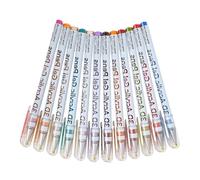 Acrylic Gel Pens - 0.7mm Extra Fine Pt | High-Opacity Pigment Ink for Black Paper and Planners, Smooth Skip-Free Flow, Quick-Dry Smudge-Proof Formula, Set of 24 Colors; Perfect for Art and Journaling