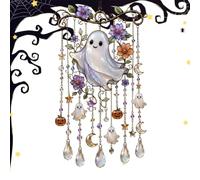 Acrylic Ghost Bird Sun Catcher - Hummingbird Wind Chimes for Outside